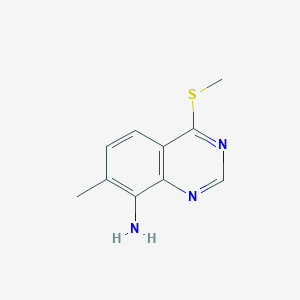 7-Methyl-4-(methylthio)quinazolin-8-amine