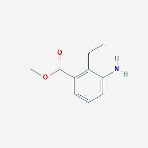 molecular formula C10H13NO2 B8420630 Methyl 3-amino-2-ethylbenzoate 