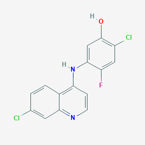 7-Chloro-4-(4-chloro-2-fluoro-5-hydroxyanilino)quinoline