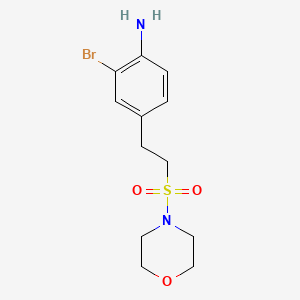 2-Bromo-4-[2-(morpholine-4-sulfonyl)-ethyl]-phenylamine