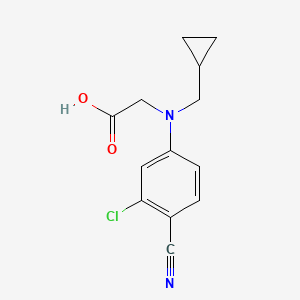 N-(3-chloro-4-cyanophenyl)-N-(cyclopropylmethyl)glycine