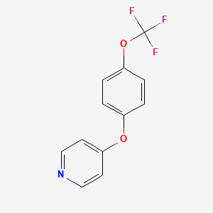 molecular formula C12H8F3NO2 B8420714 4-[4-Trifluoromethoxyphenoxy]pyridine CAS No. 1083099-54-0