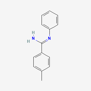 molecular formula C14H14N2 B8420723 4-methyl-N-phenylbenzenecarboximidamide CAS No. 7118-55-0