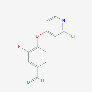 4-((2-Chloropyridin-4-yl)oxy)-3-fluorobenzaldehyde