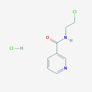 molecular formula C8H10Cl2N2O B8420768 N-(2-chloroethyl)-3-pyridinecarboxamide hydrochloride 