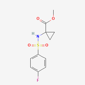 Methyl 1-(4-fluorophenylsulfonamido)cyclopropanecarboxylate