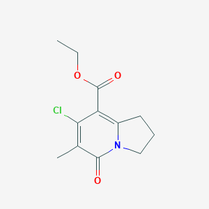 Ethyl 7-chloro-6-methyl-5-oxo-1,2,3,5-tetrahydroindolizine-8-carboxylate