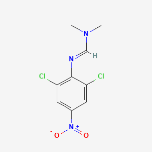 molecular formula C9H9Cl2N3O2 B8420836 N'-(2,6-dichloro-4-nitrophenyl)-N,N-dimethylformamidine 