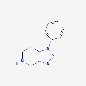molecular formula C13H15N3 B8420850 2-methyl-1-phenyl-4,5,6,7-tetrahydro-1H-imidazo[4,5-c]pyridine 