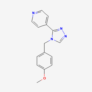 4-(4-(4-methoxybenzyl)-4H-1,2,4-triazol-3-yl)pyridine