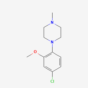 molecular formula C12H17ClN2O B8420884 1-(4-Chloro-2-methoxyphenyl)-4-methylpiperazine 
