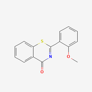 molecular formula C15H11NO2S B8420928 2-(2-Methoxyphenyl)-4H-1,3-benzothiazin-4-one 