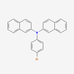 molecular formula C26H18BrN B8420966 (4-Bromophenyl)dinaphthalene-2-ylamine 