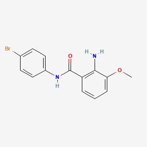 molecular formula C14H13BrN2O2 B8421038 2-amino-N-(4-bromo-phenyl)-3-methoxy-benzamide 