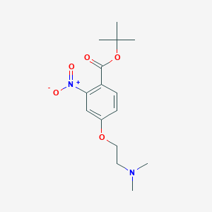 molecular formula C15H22N2O5 B8421066 4-(2-Dimethylamino-ethoxy)-2-nitro-benzoic acid tert-butyl ester 