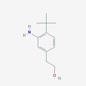 molecular formula C12H19NO B8421089 2-(3-Amino-4-t-butylphenyl)ethanol 