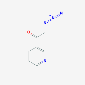 molecular formula C7H6N4O B8421119 3-Azidoacetylpyridine 