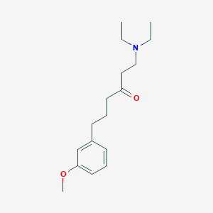molecular formula C17H27NO2 B8421121 1-(Diethylamino)-6-(3-methoxyphenyl)hexan-3-one CAS No. 3706-69-2