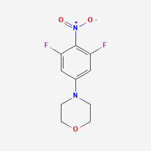 molecular formula C10H10F2N2O3 B8421136 4-(3,5-Difluoro-4-nitro-phenyl)-morpholine 