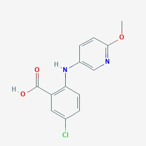 molecular formula C13H11ClN2O3 B8421163 5-Chloro-2-(6-methoxy-3-pyridylamino)benzoic acid 