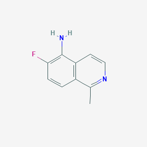 molecular formula C10H9FN2 B8421191 6-Fluoro-1-methylisoquinolin-5-amine 