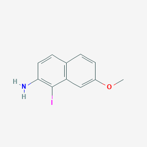 1-Iodo-7-methoxynaphthalen-2-amine