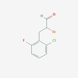 alpha-Bromo-2-chloro-6-fluorobenzenepropanal