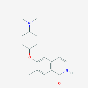 molecular formula C20H28N2O2 B8421232 6-{[4-(Diethylamino)cyclohexyl]oxy}-7-methylisoquinolin-1(2H)-one CAS No. 923023-04-5