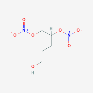 molecular formula C5H10N2O7 B8421260 4,5-Bis(nitrooxy)pentyl alcohol 