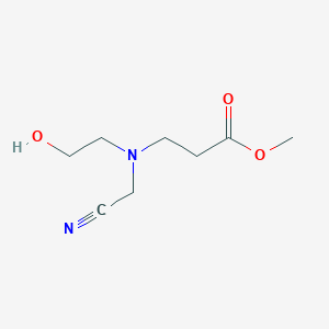 methyl N-cyanomethyl-N-(2-hydroxyethyl)-3-aminopropionate