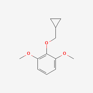 molecular formula C12H16O3 B8421327 2-(Cyclopropylmethoxy)-1,3-dimethoxybenzene 