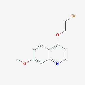 molecular formula C12H12BrNO2 B8421344 4-(2-Bromoethoxy)-7-methoxyquinoline 