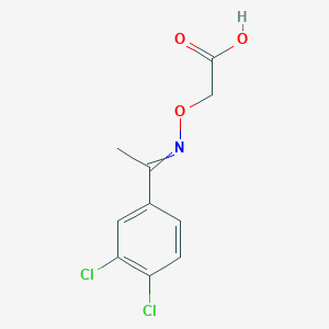 [(alpha-Methyl-3,4-dichlorobenzylidene amino)oxy] acetic acid