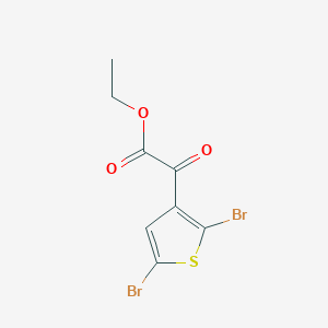 molecular formula C8H6Br2O3S B8421363 (2,5-Dibromothiophen-3-yl)-oxo-acetic acid ethyl ester 