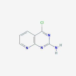 molecular formula C7H5ClN4 B8421375 2-Amino-4-chloro-pyrido[2,3-d]pyrimidine CAS No. 1379340-49-4