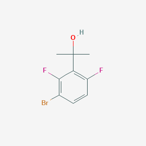 molecular formula C9H9BrF2O B8421382 2-(3-Bromo-2,6-difluorophenyl)propan-2-ol 