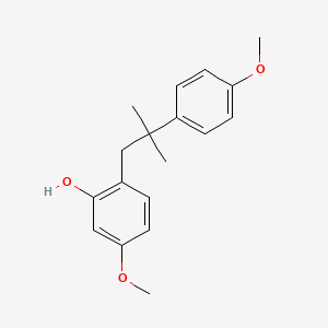 molecular formula C18H22O3 B8421401 5-Methoxy-2-[2-(4-methoxyphenyl)-2-methylpropyl]phenol 