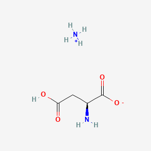 molecular formula C4H10N2O4 B8421409 L-Aspartic acid, ammonium salt (1:1) 