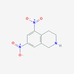 molecular formula C9H9N3O4 B8421419 5,7-Dinitro-1,2,3,4-tetrahydroisoquinoline 