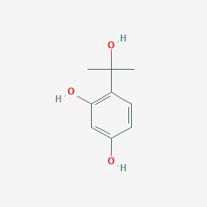 molecular formula C9H12O3 B8421474 4-(2-Hydroxypropan-2-yl)benzene-1,3-diol 