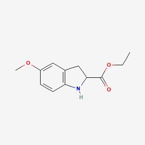 2,3-Dihydro-5-methoxy-1H-indole-2-carboxylic acid ethyl ester