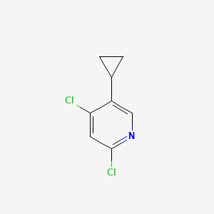molecular formula C8H7Cl2N B8421495 2,4-Dichloro-5-cyclopropylpyridine 