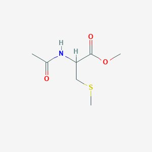 molecular formula C7H13NO3S B8421509 Methyl 2-acetamido-3-methylsulfanylpropanoate 