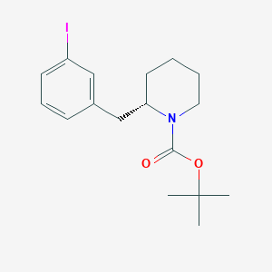 molecular formula C17H24INO2 B8421516 (S)-2-(3-iodo-benzyl)-piperidine-1-carboxylic acid tert-butyl ester 