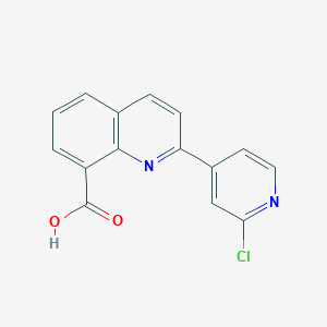 molecular formula C15H9ClN2O2 B8421524 2-(2-Chloropyridin-4-yl)quinoline-8-carboxylic acid 