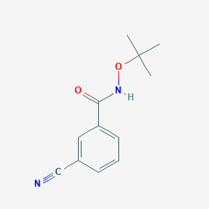 molecular formula C12H14N2O2 B8421540 3-(t-Butoxycarbamoyl)benzonitrile 