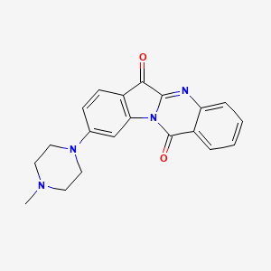 molecular formula C20H18N4O2 B8421767 9-(4-Methylpiperazin-1-yl)indolo[2,1-b]quinazoline-6,12-dione 