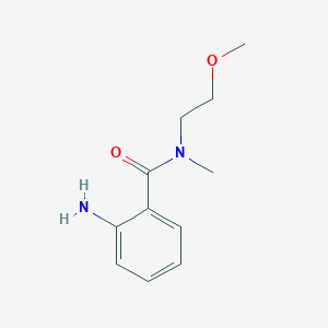 molecular formula C11H16N2O2 B8421770 2-amino-N-(2-methoxyethyl)-N-methylbenzamide 