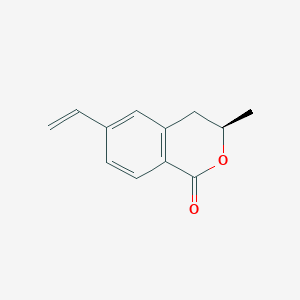 molecular formula C12H12O2 B8421837 (3R)-6-ethenyl-3-methyl-3,4-dihydro-1H-isochromen-1-one 