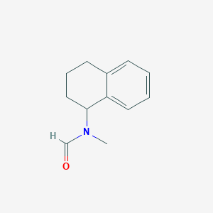 molecular formula C12H15NO B8421849 N-methyl-N-(1,2,3,4-tetrahydronaphthalen-1-yl)formamide 